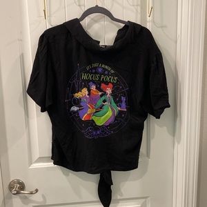 Disney Her Universe Plus Size Shirt Hocus Pocus Halloween Tie Front 3X NWT
